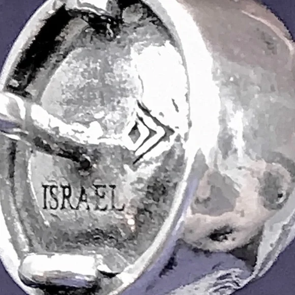 Silpada Vintage RARE Sterling Silver & Genuine Pearl Margarite Hammered Earrings - Picture 7 of 8